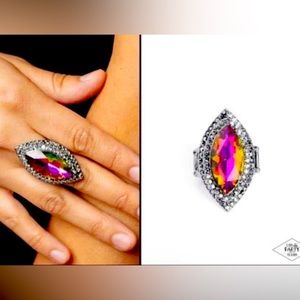 Oil spill Dome Stretchy Ring